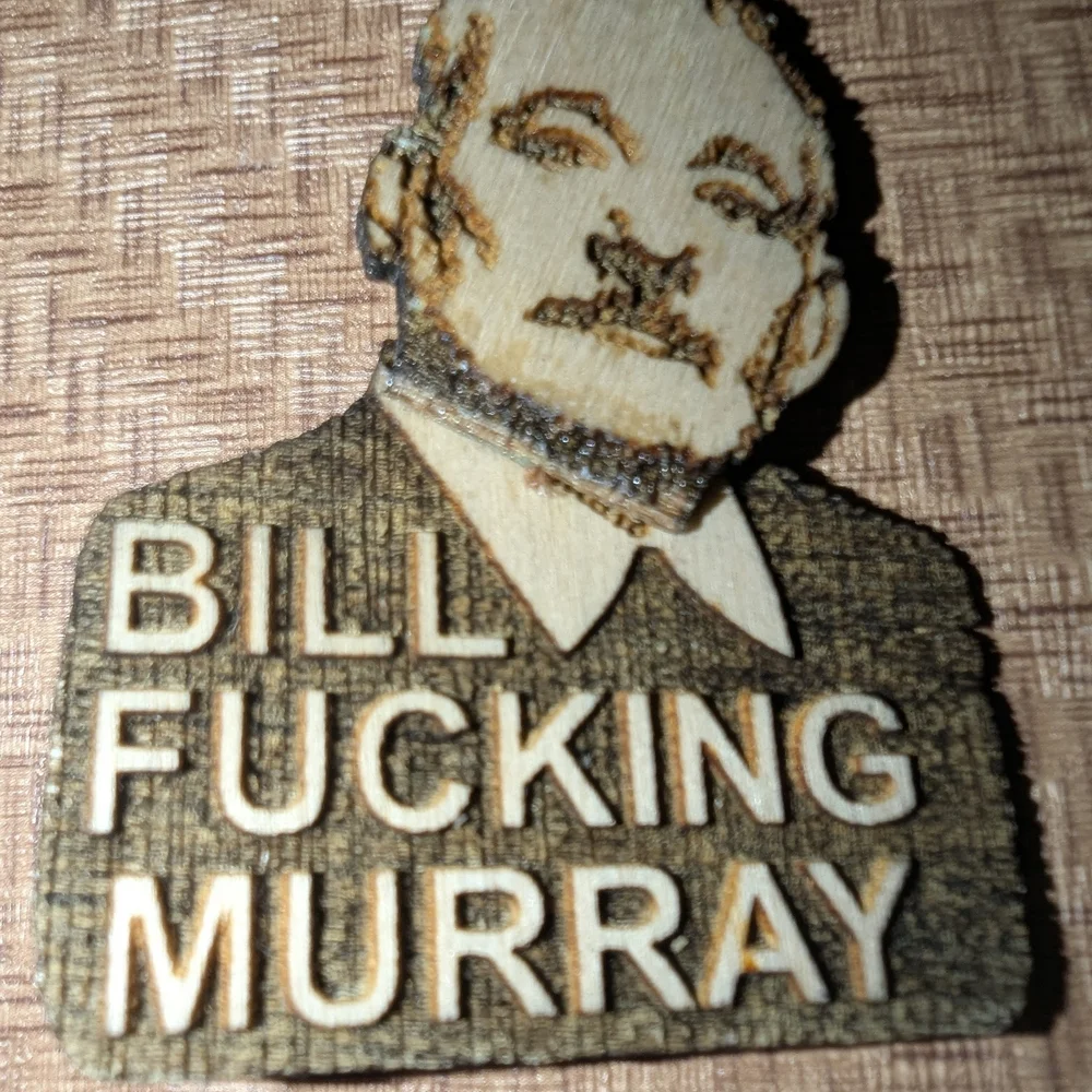 Wooden Bill Murray Car accessories comes w set of 4 , or buy a piece